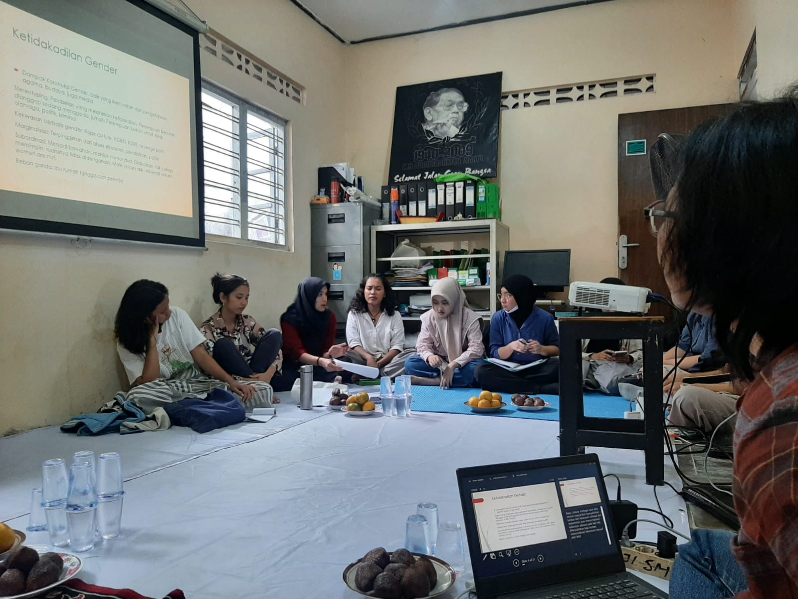 Sekolah Jurnalisme Perempuan di Sekretariat Aliansi Jurnalis Independen (AJI) Kota Semarang