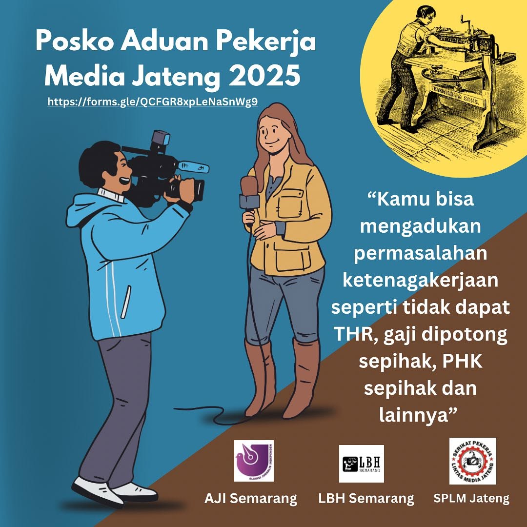 Posko aduan pekerja media Jateng 2025